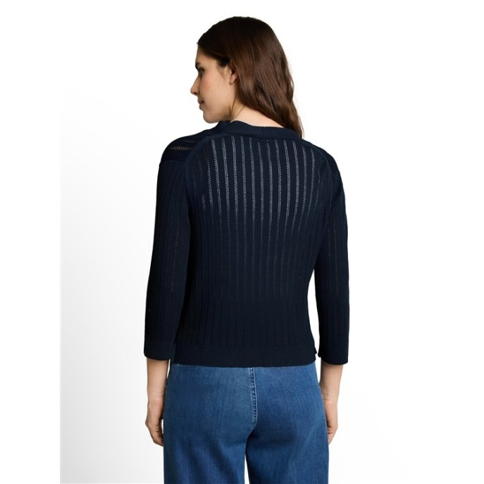 Tom Tailor dames vest 1051347 strik Marine